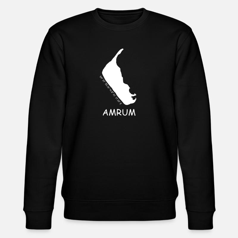 Amrum Koordinaten - Stanley/Stella Unisex Bio-Sweatshirt CHANGER - Schwarz