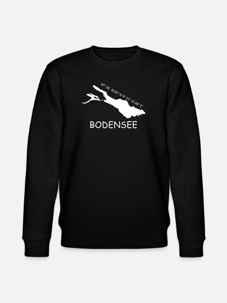Bodensee Koordinaten - Stanley/Stella Unisex Bio-Sweatshirt CHANGER  - Schwarz