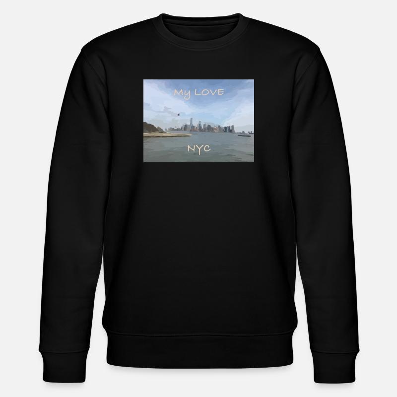My Love NYC - Stanley/Stella Unisex Bio-Sweatshirt CHANGER  - Schwarz