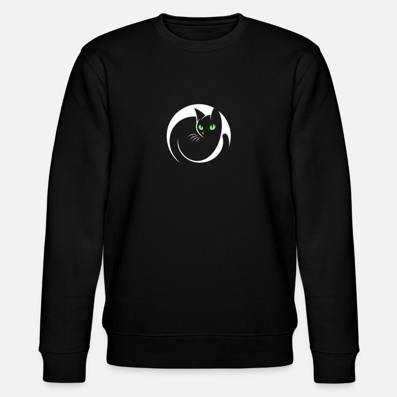 Elegant Black Cat - Stanley/Stella CHANGER Unisex Organic Sweatshirt - black