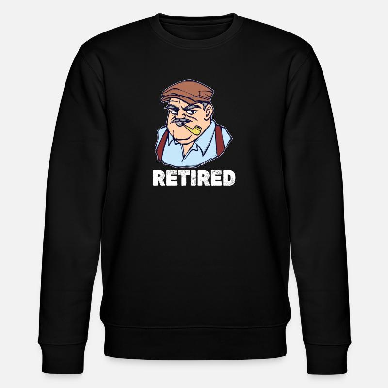 Ruhestand Spruch Rentner Pensionär Freizeit - Stanley/Stella Unisex Bio-Sweatshirt CHANGER  - Schwarz