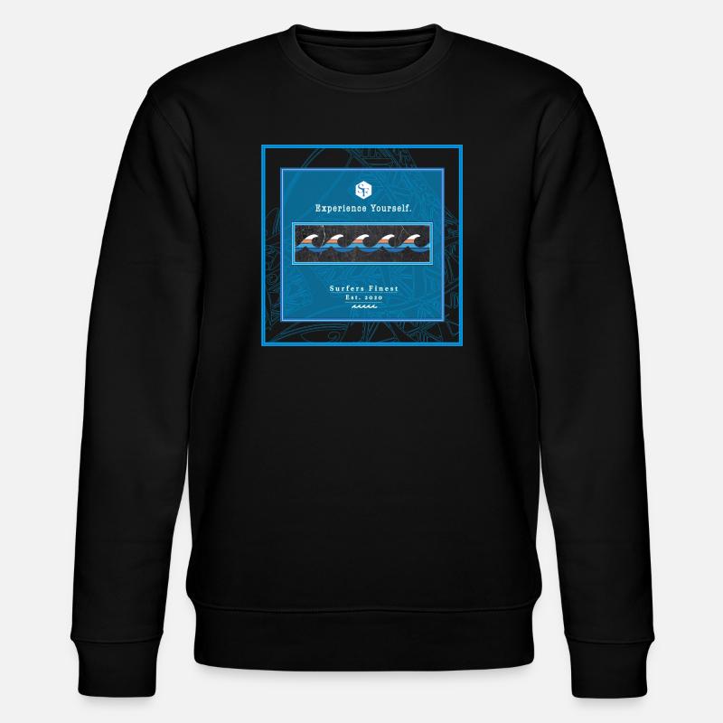 Surf Design Vagues Logo Polynésien - Sweat bio CHANGER Stanley/Stella Unisexe - noir