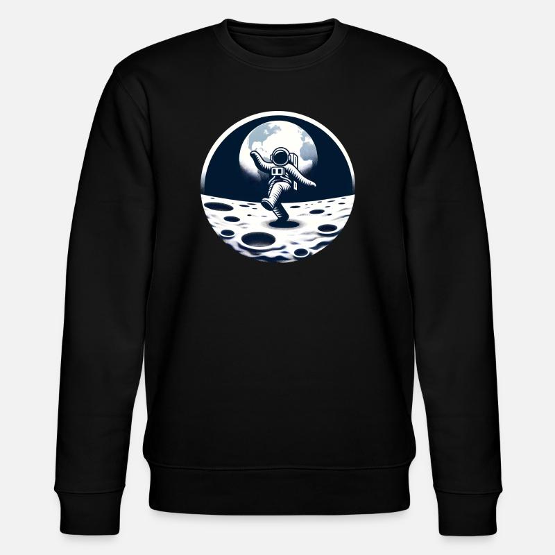 Astronaute dansant sur la lune - Sweat bio CHANGER Stanley/Stella Unisexe - noir