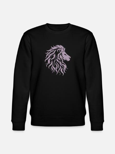 Majestic lion head silhouette - Stanley/Stella CHANGER Unisex Organic Sweatshirt - black
