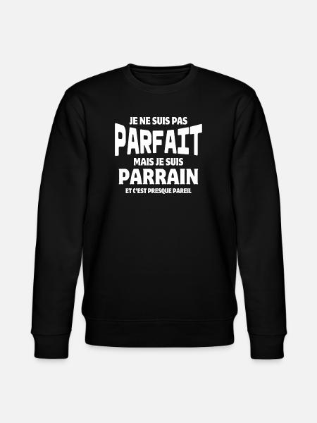 parrain, filleul, super parrain - Sweat bio CHANGER Stanley/Stella Unisexe - noir