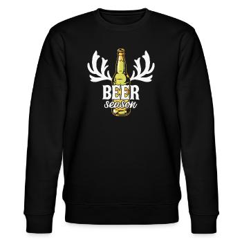 Bier, Bier trinken, Bier Fan - Stanley/Stella Unisex Bio-Sweatshirt CHANGER  - Schwarz - Vorne - Nik (191cm) & Marisol (170cm)