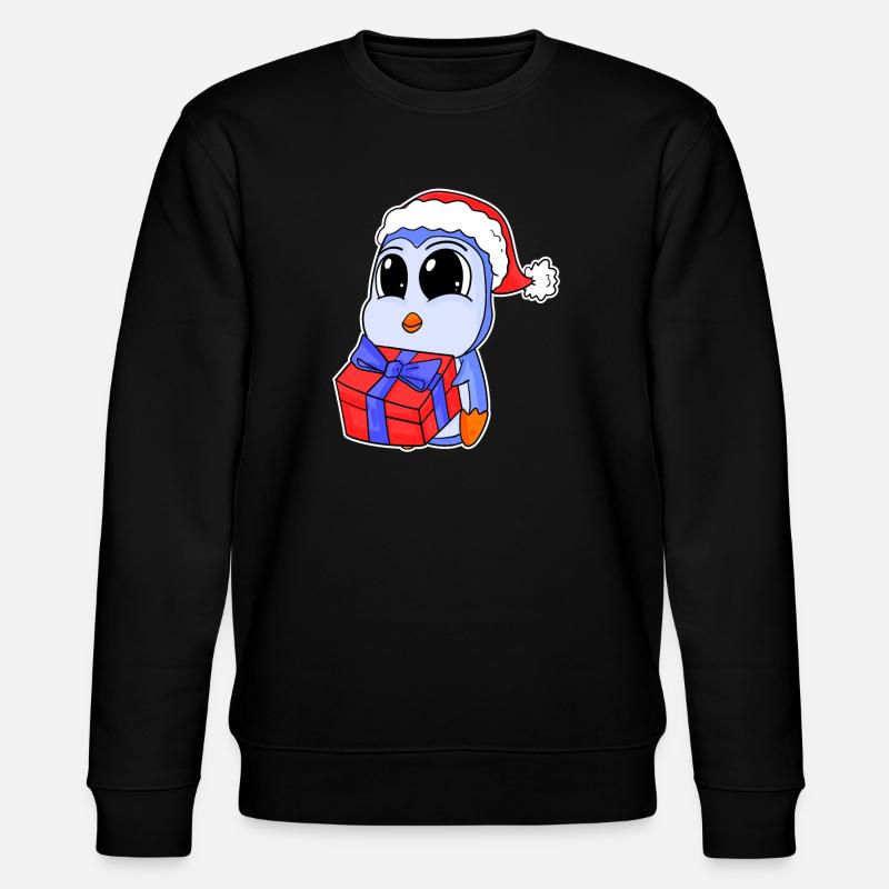 Bébé pingouin Noël - Sweat bio CHANGER Stanley/Stella Unisexe - noir