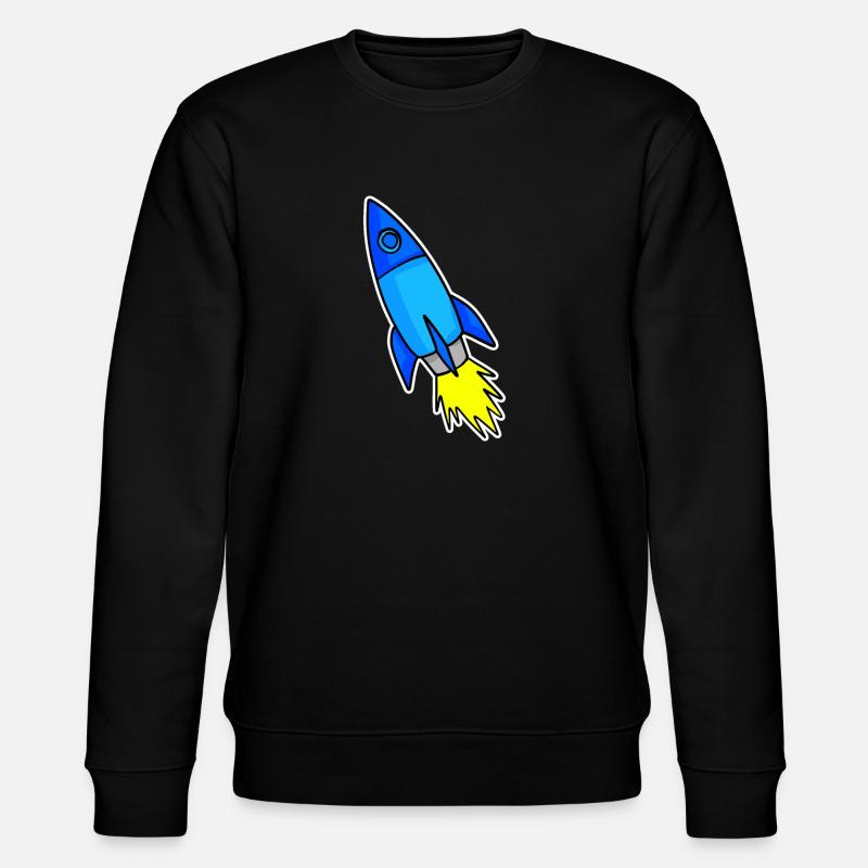 Blaue Rakete - Stanley/Stella Unisex Bio-Sweatshirt CHANGER  - Schwarz