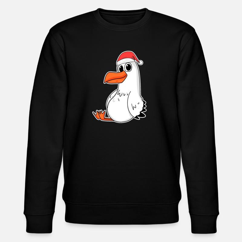 Seagull Christmas - Stanley/Stella CHANGER Unisex Organic Sweatshirt - black