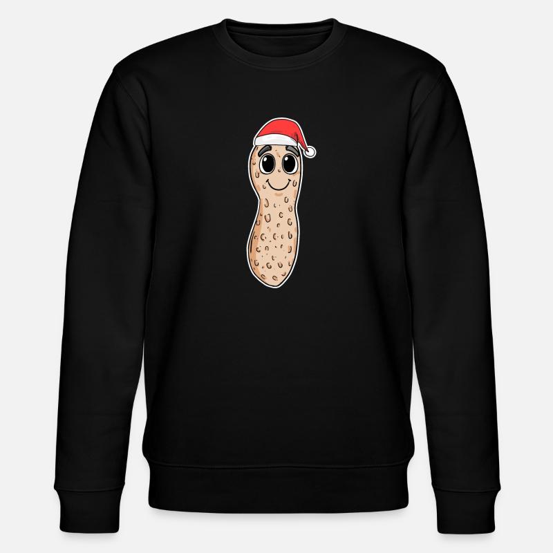 Peanut Christmas - Stanley/Stella CHANGER Unisex Organic Sweatshirt - black
