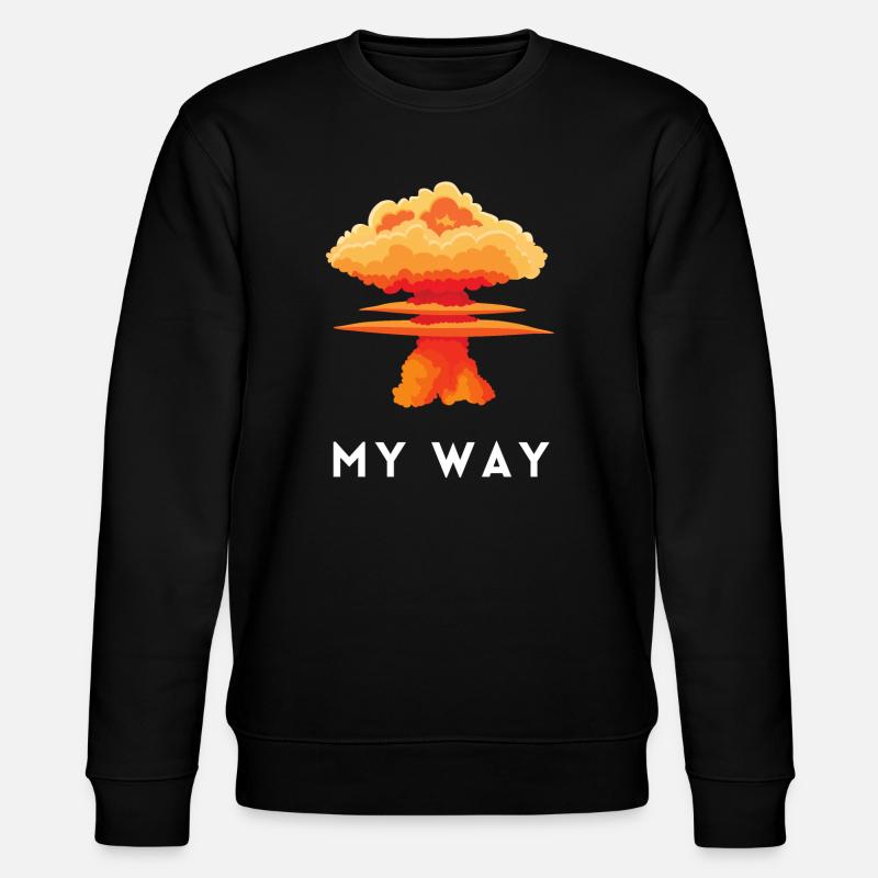 My Way Explosive Sturkopf-Denkmuster-Aussage - Stanley/Stella Unisex Bio-Sweatshirt CHANGER  - Schwarz