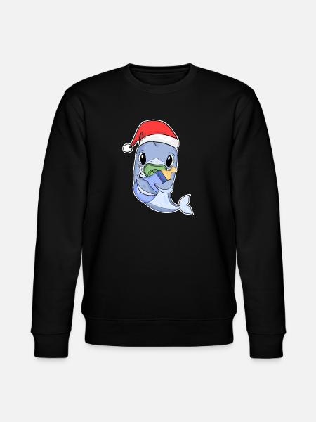 Requin bébé Noël - Sweat bio CHANGER Stanley/Stella Unisexe - noir