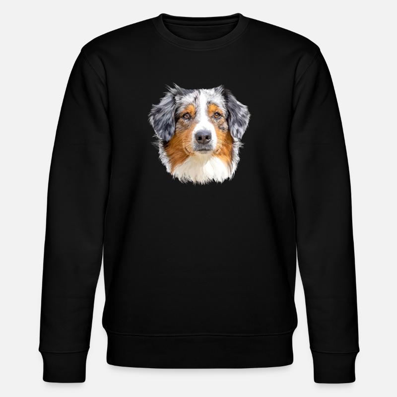 Australian Shepherd - Stanley/Stella Unisex Bio-Sweatshirt CHANGER  - Schwarz