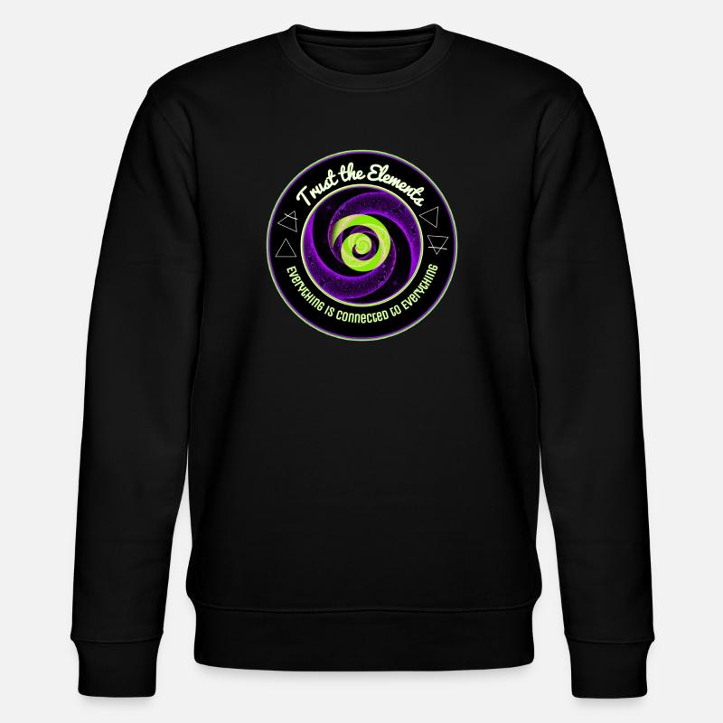 Elements Spiral Unity - Stanley/Stella CHANGER Unisex Organic Sweatshirt - black
