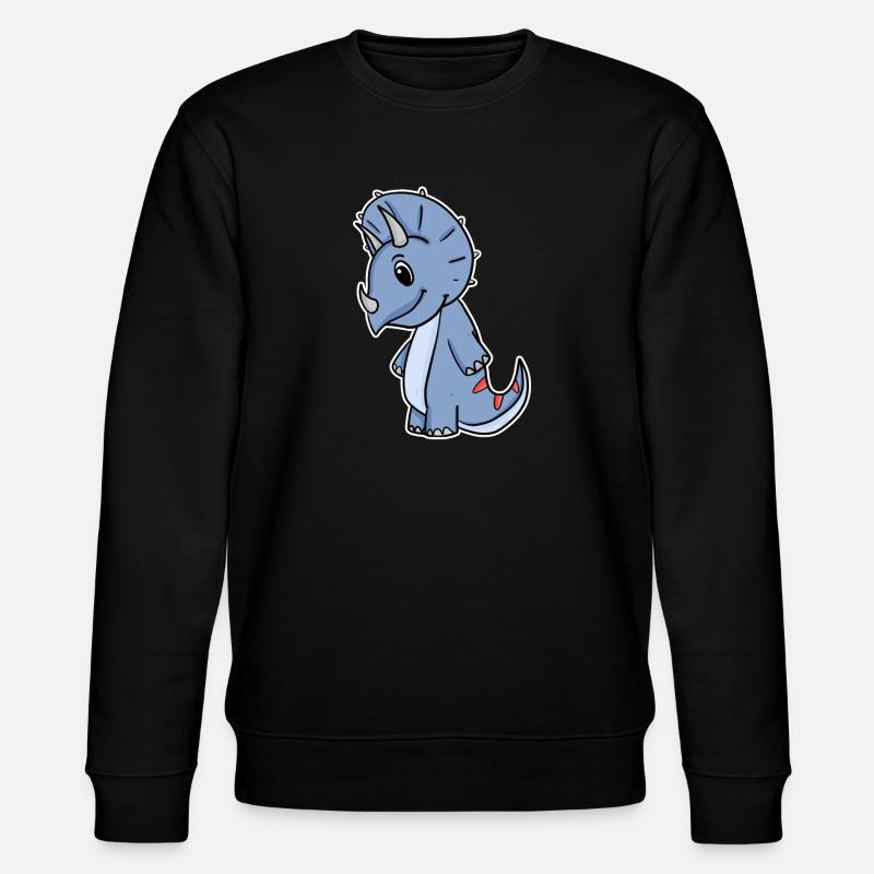 Dinosaur Dino - Stanley/Stella CHANGER Unisex Organic Sweatshirt - black