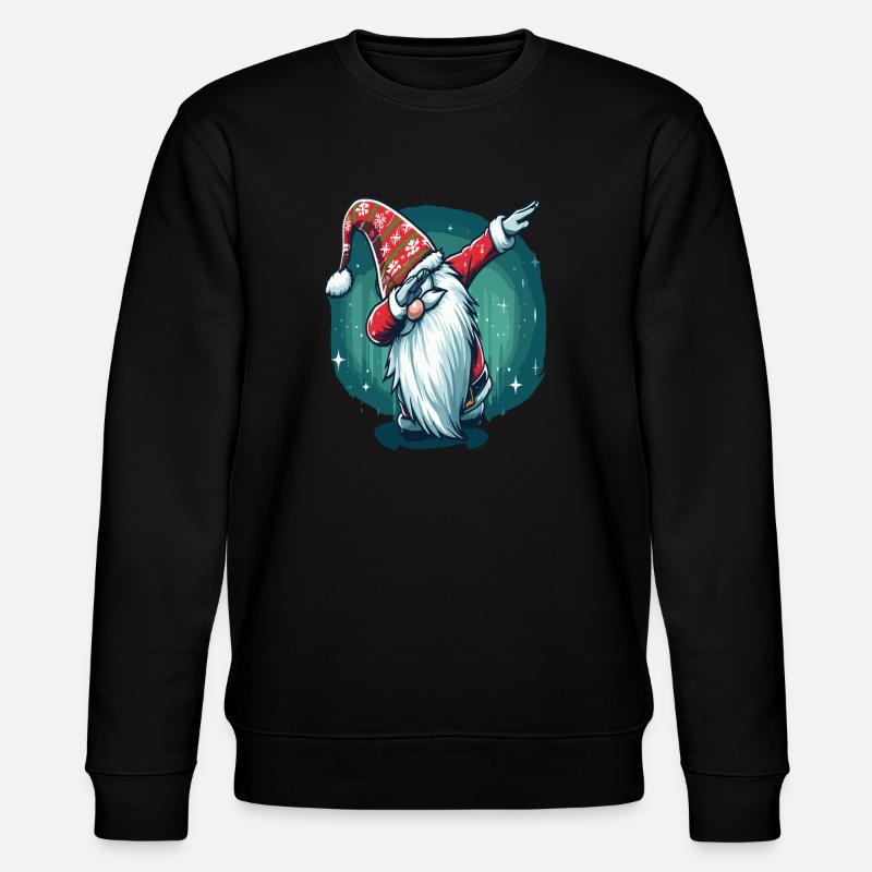 Dabbing Gnome de Noël - Sweat bio CHANGER Stanley/Stella Unisexe - noir