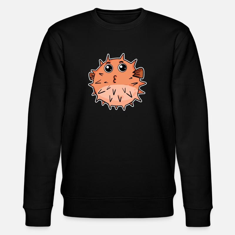 Kugelfisch fisch - Stanley/Stella Unisex Bio-Sweatshirt CHANGER  - Schwarz
