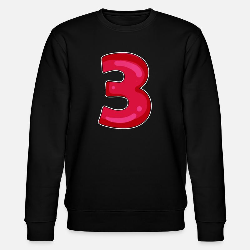 3 - Drei - Stanley/Stella Unisex Bio-Sweatshirt CHANGER  - Schwarz