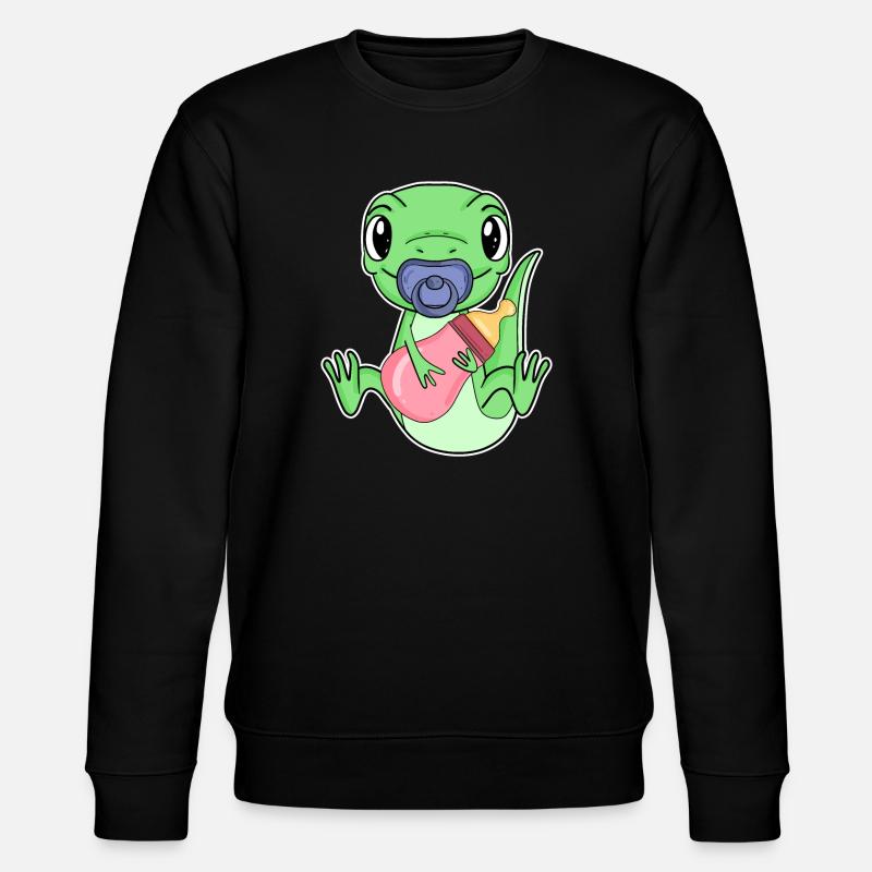 Motif de bébé lézard - Sweat bio CHANGER Stanley/Stella Unisexe - noir