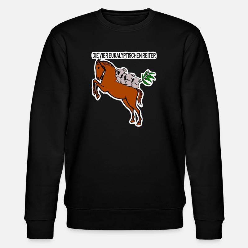 Eukalyptische Reiter - Stanley/Stella Unisex Bio-Sweatshirt CHANGER  - Schwarz