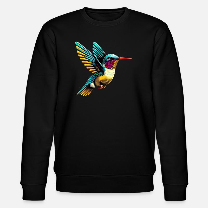 Kolibri - Stanley/Stella Unisex Bio-Sweatshirt CHANGER  - Schwarz