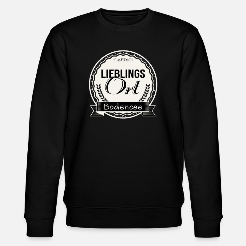 Lieblingsort Bodensee - Stanley/Stella Unisex Bio-Sweatshirt CHANGER - Schwarz