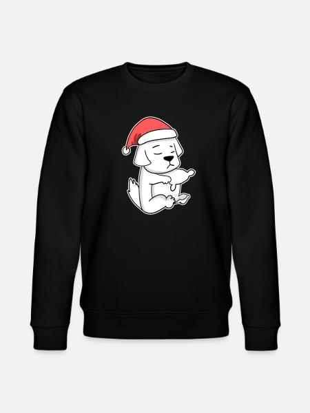 Pyrenean Mountain Dog Animal Christmas - Stanley/Stella CHANGER Unisex Organic Sweatshirt - black