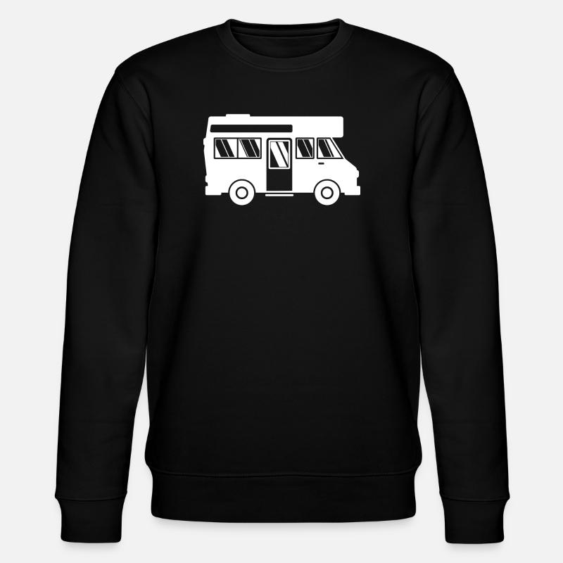 Caravan Wanderlust Wanderer Camping Camper - Stanley/Stella CHANGER Unisex Organic Sweatshirt - black