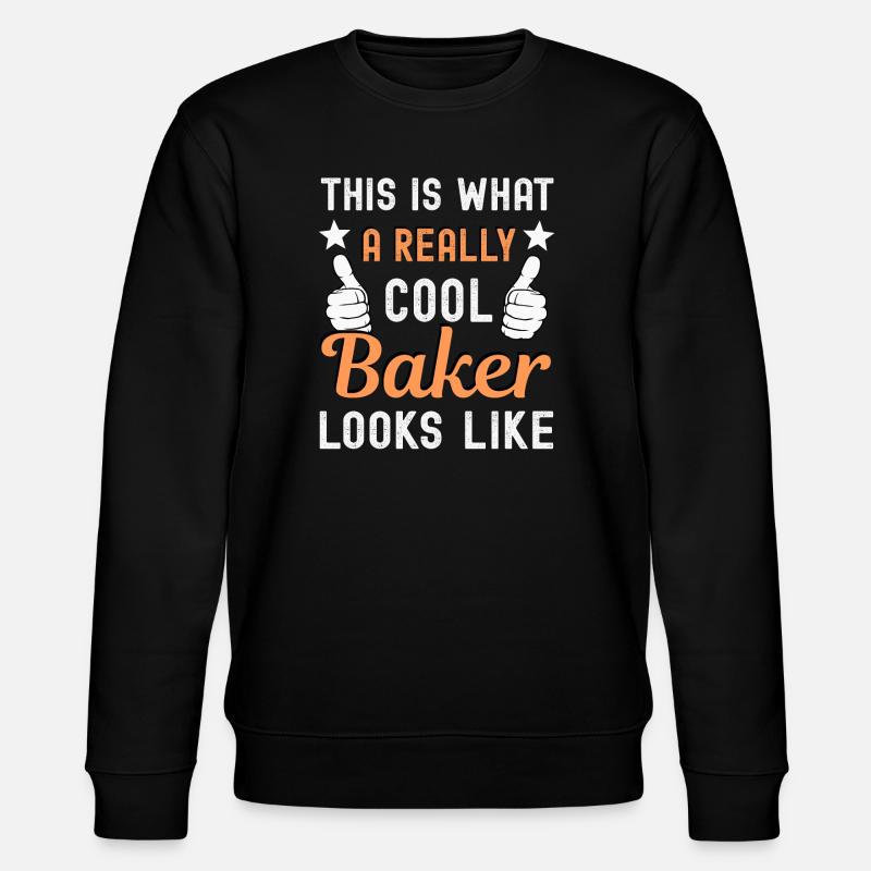 Bäcker Bäckerin - Stanley/Stella Unisex Bio-Sweatshirt CHANGER  - Schwarz