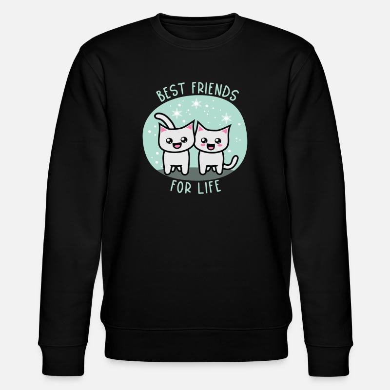 Best friends for life - Stanley/Stella Unisex Bio-Sweatshirt CHANGER  - Schwarz