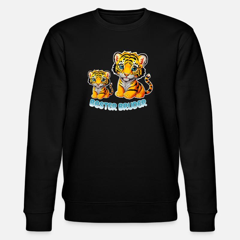 Bester Bruder - Stanley/Stella Unisex Bio-Sweatshirt CHANGER  - Schwarz