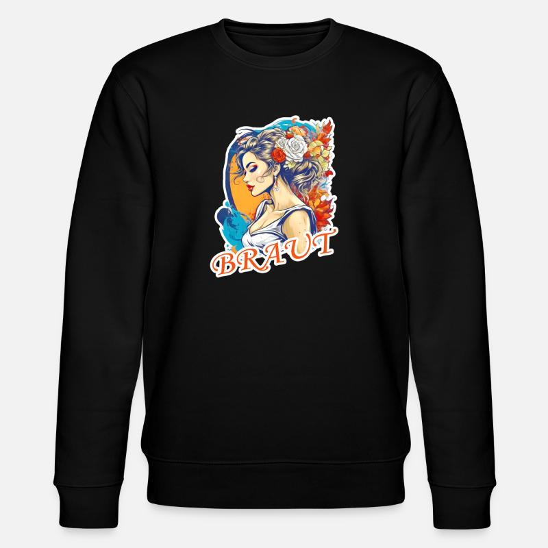 Braut - Stanley/Stella Unisex Bio-Sweatshirt CHANGER  - Schwarz