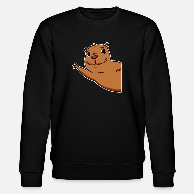 Capybara Wasserschwein - Stanley/Stella CHANGER Unisex Organic Sweatshirt - black