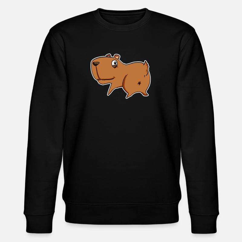 Capybara Wasserschwein - Sweat bio CHANGER Stanley/Stella Unisexe - noir