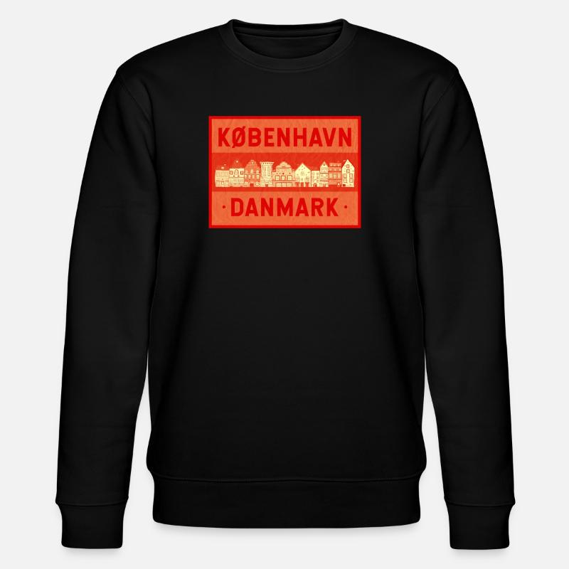 Kopenhagen - Dänemark - Stanley/Stella Unisex Bio-Sweatshirt CHANGER  - Schwarz