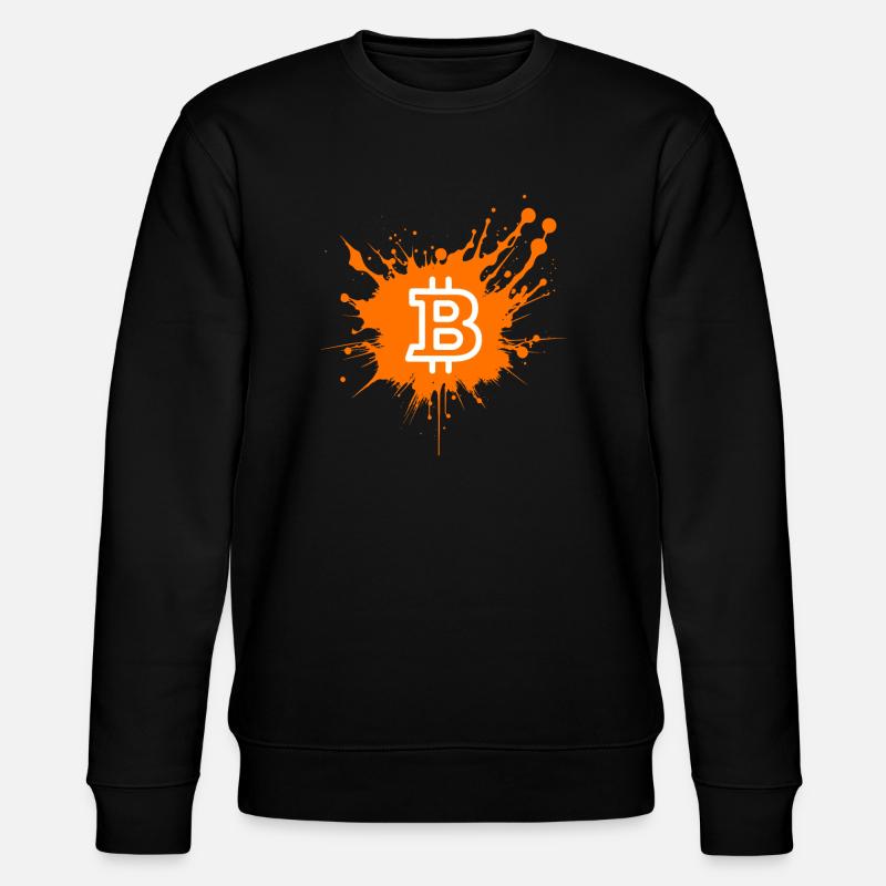 Bitcoin Crypto Cryptocurrency Splash - Sweat bio CHANGER Stanley/Stella Unisexe - noir