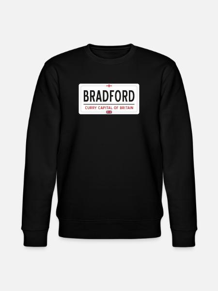 Bradford town sign - Stanley/Stella CHANGER Unisex Organic Sweatshirt - black