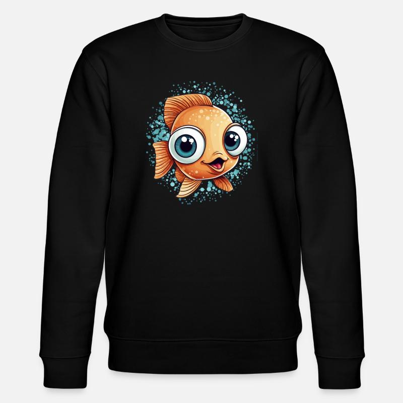 Petit poisson sucré - Sweat bio CHANGER Stanley/Stella Unisexe - noir