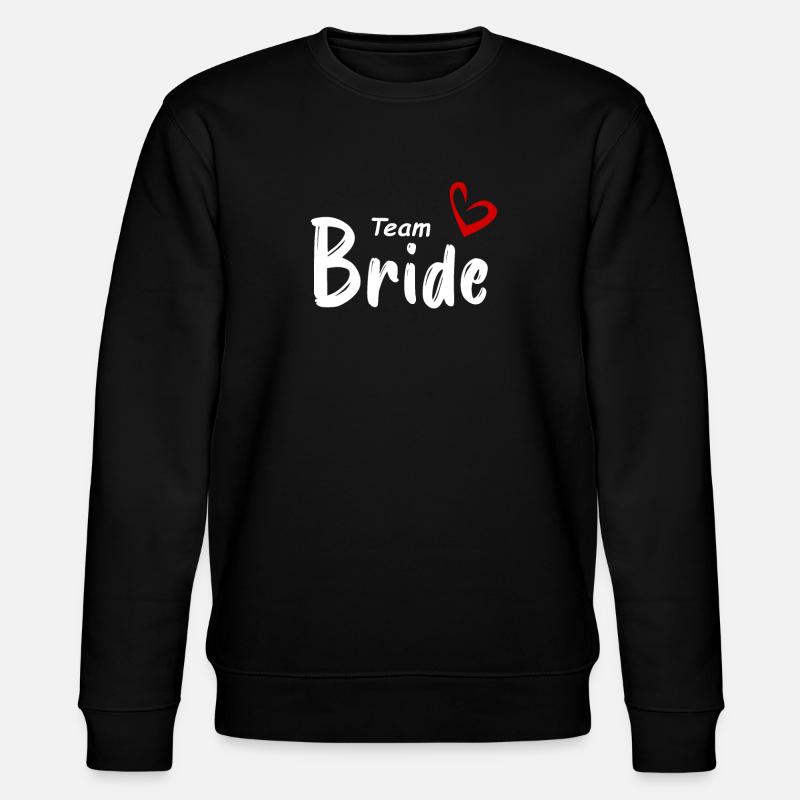 Team Bride - Stanley/Stella CHANGER Unisex Organic Sweatshirt - black