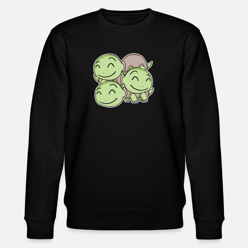 Turtle Motif - Stanley/Stella CHANGER Unisex Organic Sweatshirt - black