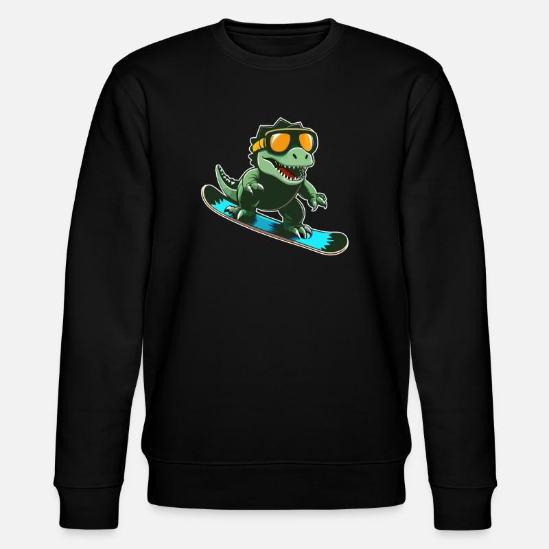 T-Rex Snowboarding - Stanley/Stella Unisex Bio-Sweatshirt CHANGER  - Schwarz