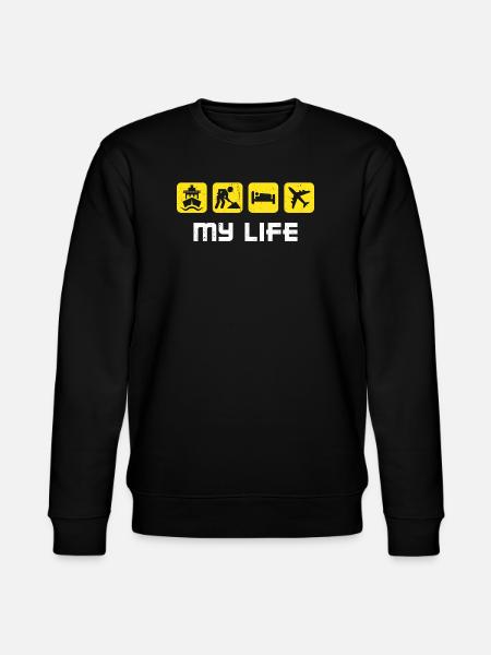 Job Arbeit Statement Arbeiter Angestellter - Stanley/Stella Unisex Bio-Sweatshirt CHANGER - Schwarz