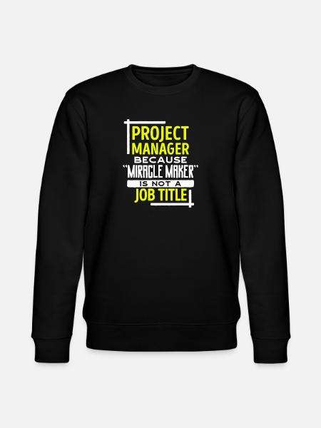 Projektmanager Statement Job Manager Karriere - Stanley/Stella Unisex Bio-Sweatshirt CHANGER - Schwarz