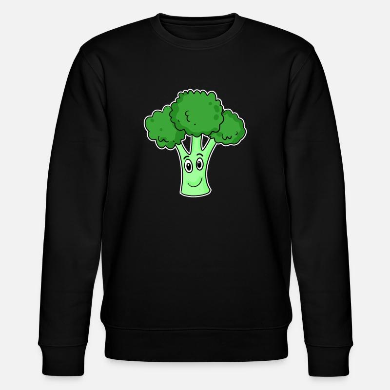 Brokkoli Gemüse - Stanley/Stella Unisex Bio-Sweatshirt CHANGER  - Schwarz