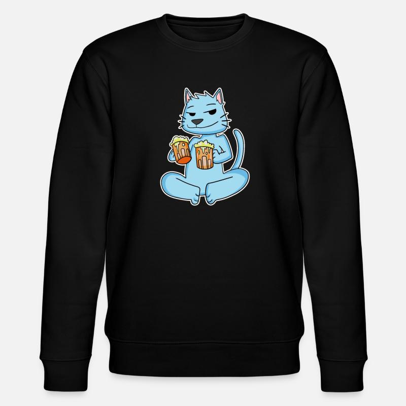 Chat à la bière - Sweat bio CHANGER Stanley/Stella Unisexe - noir