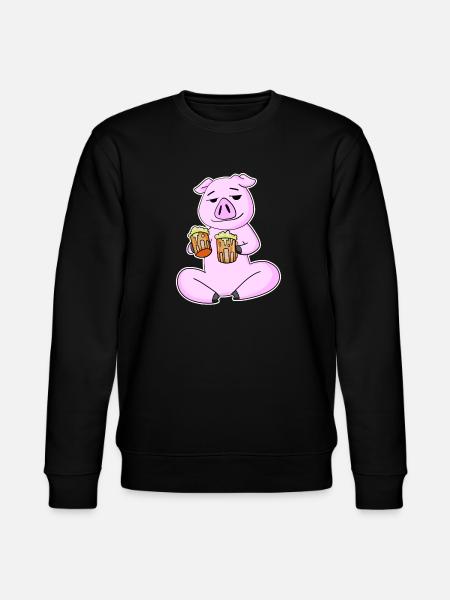 Pork with beer - Stanley/Stella CHANGER Unisex Organic Sweatshirt - black