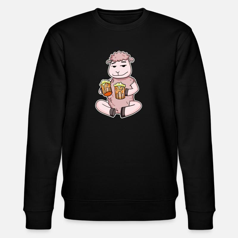 Moutons à la bière - Sweat bio CHANGER Stanley/Stella Unisexe - noir