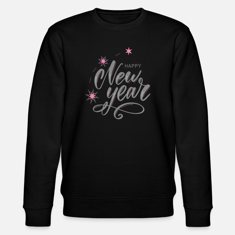 happy New Year - Stanley/Stella Unisex Bio-Sweatshirt CHANGER  - Schwarz