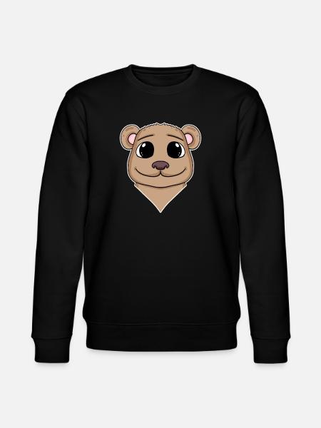Tête d’animal d’ours Tête d’animal - Sweat bio CHANGER Stanley/Stella Unisexe - noir