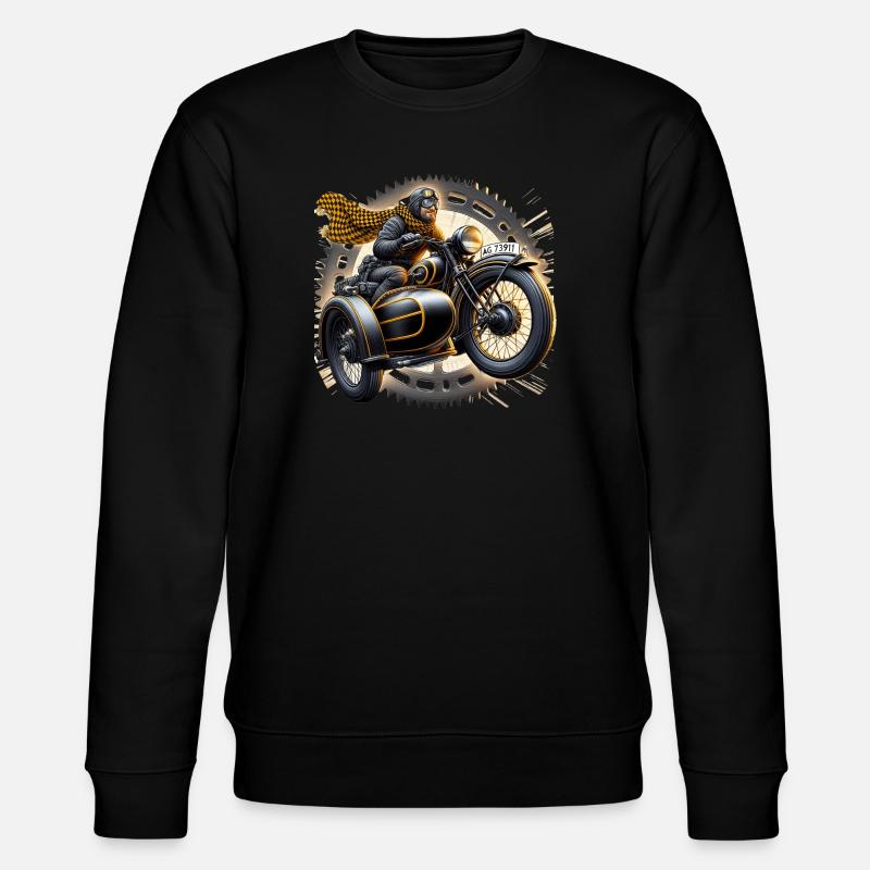 Auf zu neuen Abenteuern - Stanley/Stella Unisex Bio-Sweatshirt CHANGER  - Schwarz